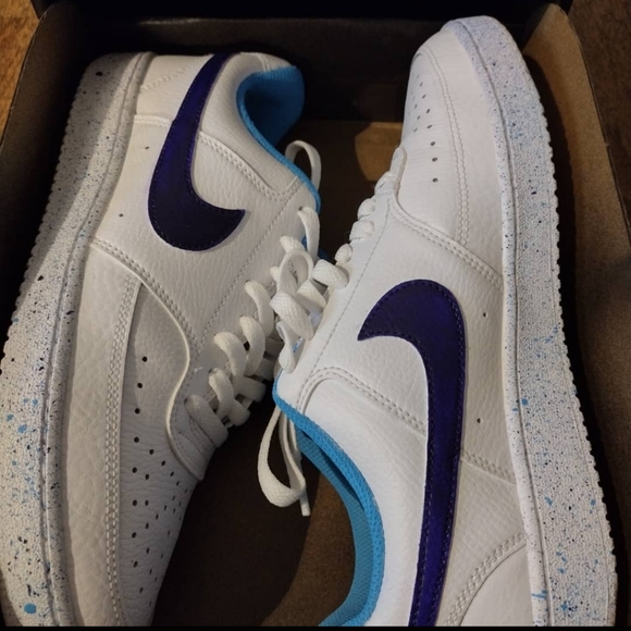 Custom painted court vision low. Women's size 10. Like new - Picture 2 of 8